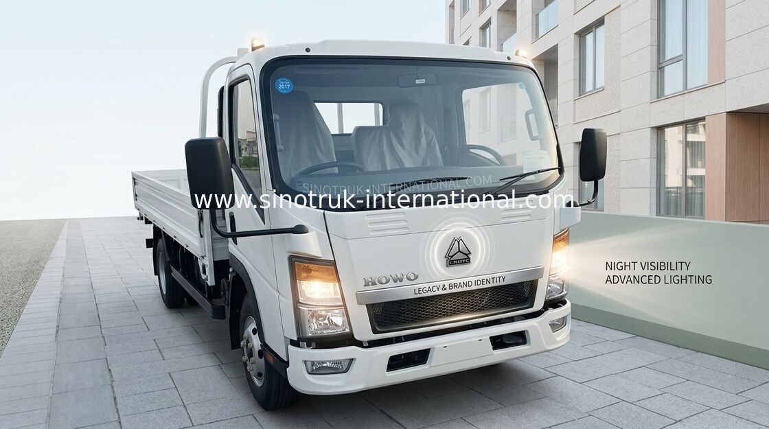 Ελαφρύ φορτηγό 3-5 τόνοι 6 ρόδες LHD SINOTRUK HOWO για τις διοικητικές μέριμνες ZZ1047D3414C143