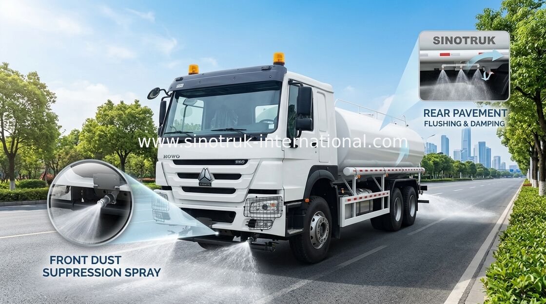 Λευκό δεξαμενόπλοιο νερού 30CBM (6×4, 380HP, αριστερόχειρας): Κύρια πλεονεκτήματα για τη μεταφορά υγρών