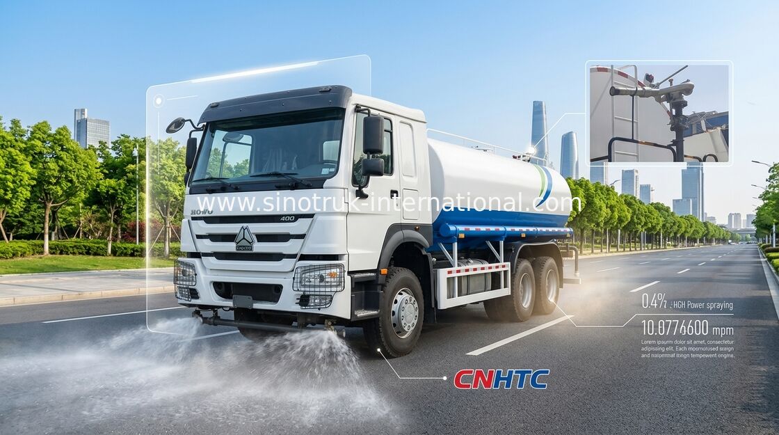 HOWO 6*4 Κίνησης 400HP 18m³ Φορτηγό Ψεκαστήρας Νερού Μεγάλων Έργων (Βυτιοφόρο Νερού/Ψεκαστήρας Νερού, Κατάλληλο για Καταστολή Σκόνης Δρόμων και Άρδευση)