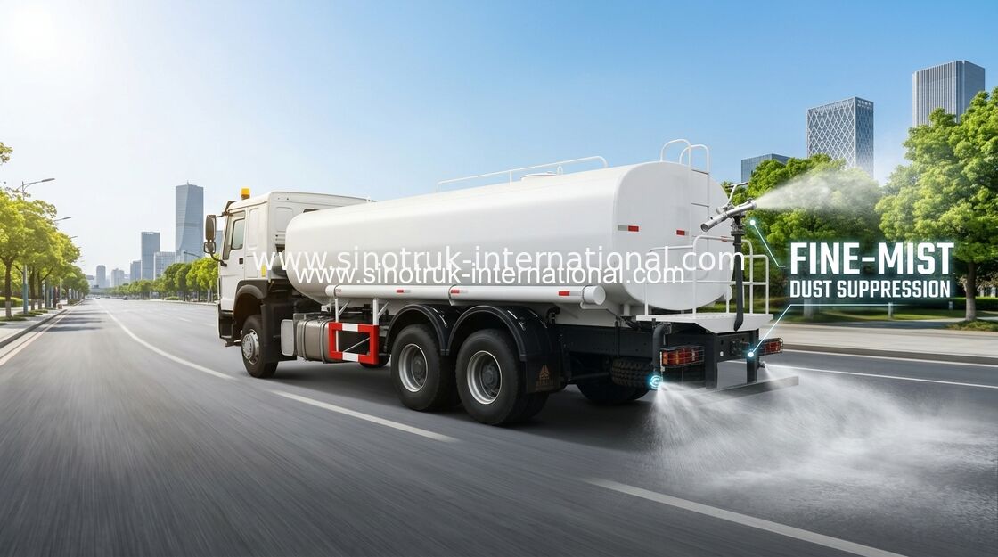 SINOTRUK εσωτερικά αντιδιαβρωτικά φορτηγά 18 μεταφορών νερού κατασκευής - 25CBM