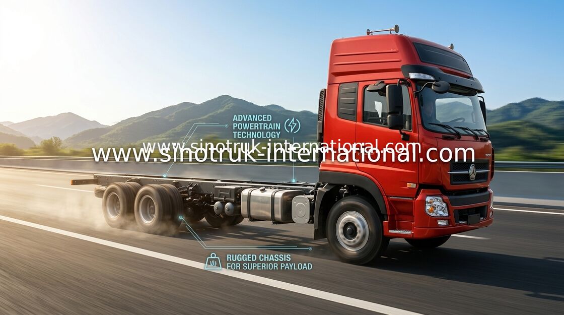 Φορτηγό φορτίου SINOTRUK HOWO, Van Truck 25 τόνοι 6X2 LHD Euro2 290HP για τις διοικητικές μέριμνες