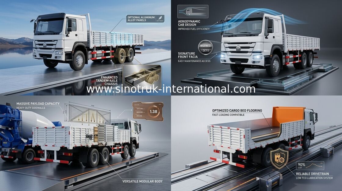 8X4 φορτηγό φορτίου RHD 30 - 60 ευρο- τόνοι υψηλής ασφαλείας 2 336HP για τη λογιστική βιομηχανία