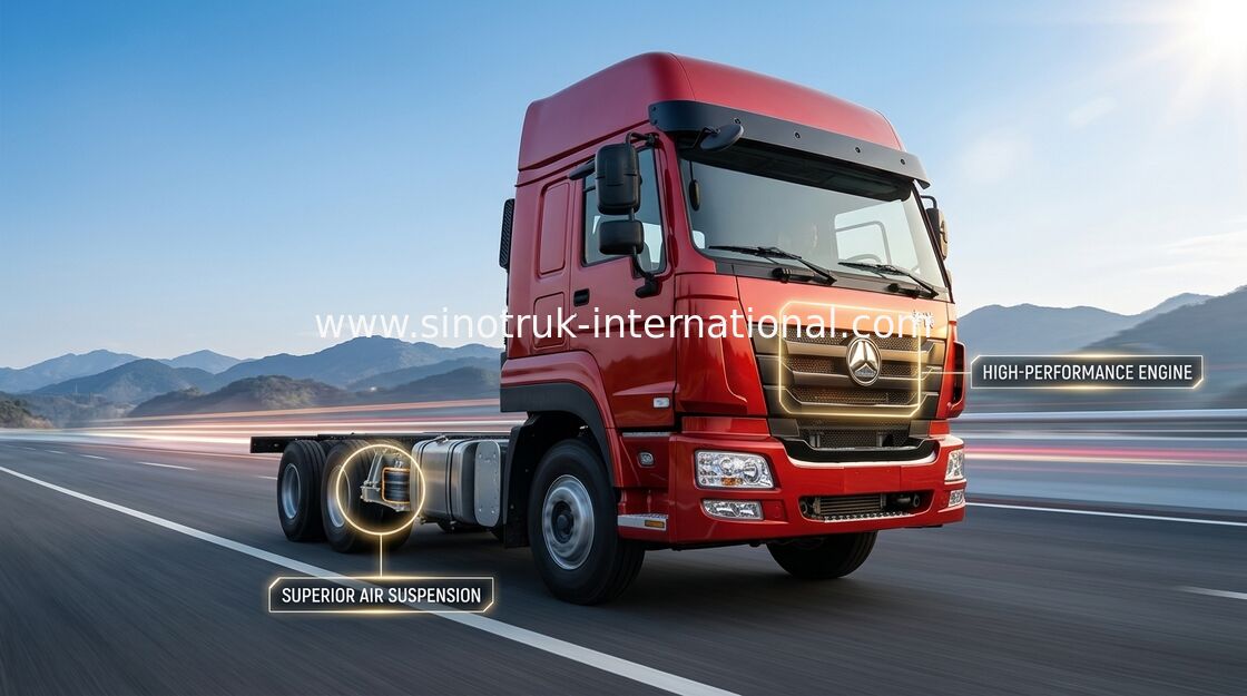 Βαρέων καθηκόντων φορτηγό SINOTRUK 30-60 τόνοι 12 ρόδες LHD Euro2 φορτίου 336 HP