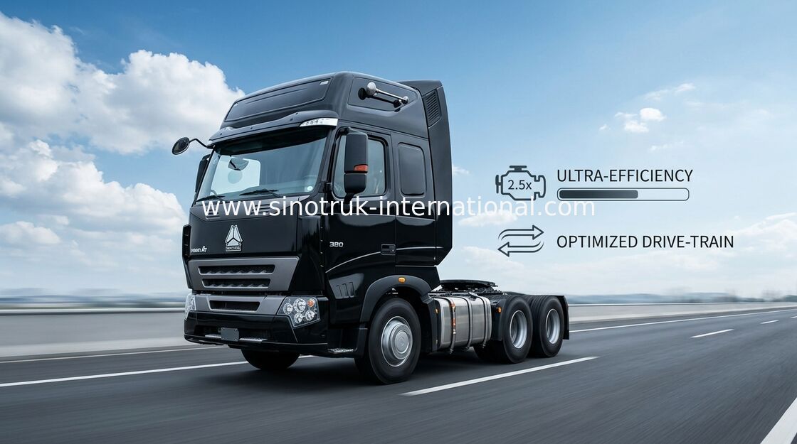 Τρακτέρ φορτηγών απορρίψεων RHD 6X4 SINOTRUK HOWO 6x4 με τα ευρο- πρότυπα εκπομπής 2