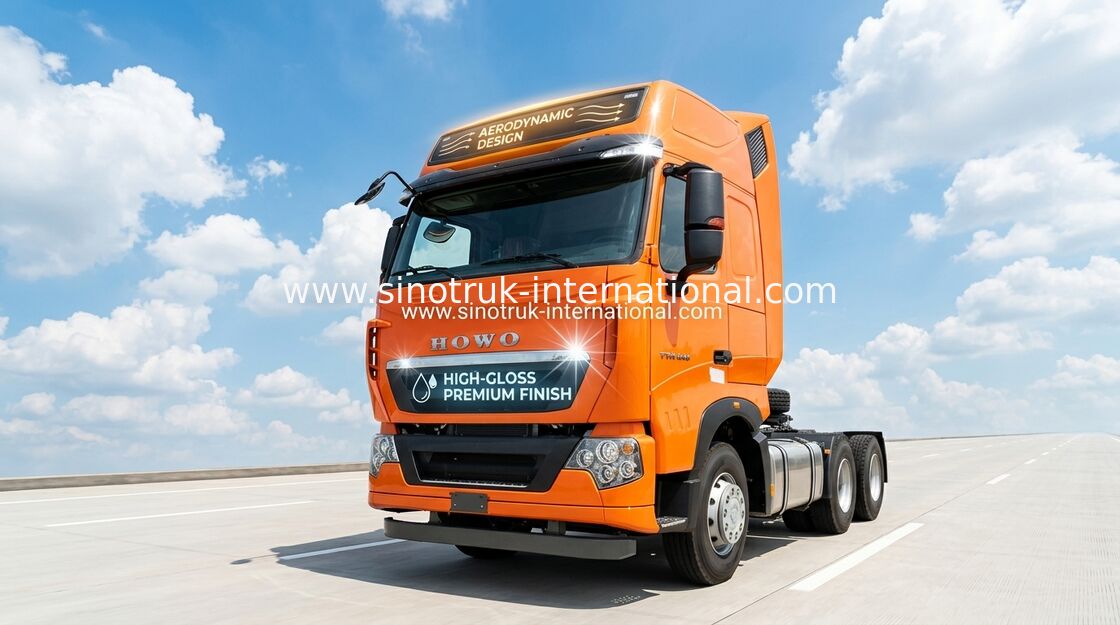 Ευρώ 3/4 440 HP ZZ4257V324HD1B φορτηγών 6X4 τρακτέρ μηχανών ΑΤΌΜΩΝ SINOTRUK HOWO T7H