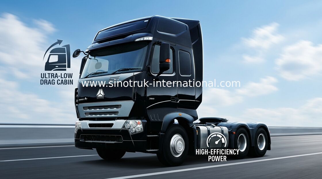 A7 το φορτηγό LHD 6X4 ευρο- 2 371 HP τρακτέρ με τη δύναμη βοήθησε την υδραυλική οδήγηση