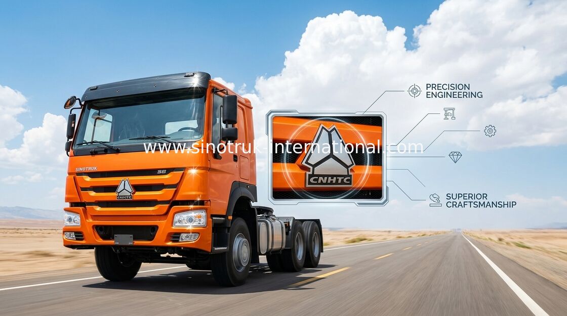 Πορτοκαλί φορτηγό RHD 10 ρόδες 371 HP ZZ4257S3241W τρακτέρ ρυμούλκησης SINOTRUK HOWO