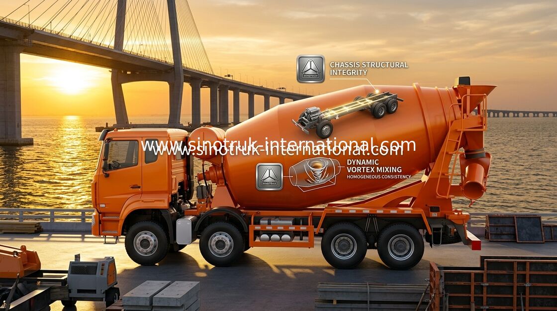 Σινοτρούκ Howo N7 Αμαξοφόρο Μείγματος Σιδήρου 6 X 4 Euro 2 380hp Για Κατασκευή