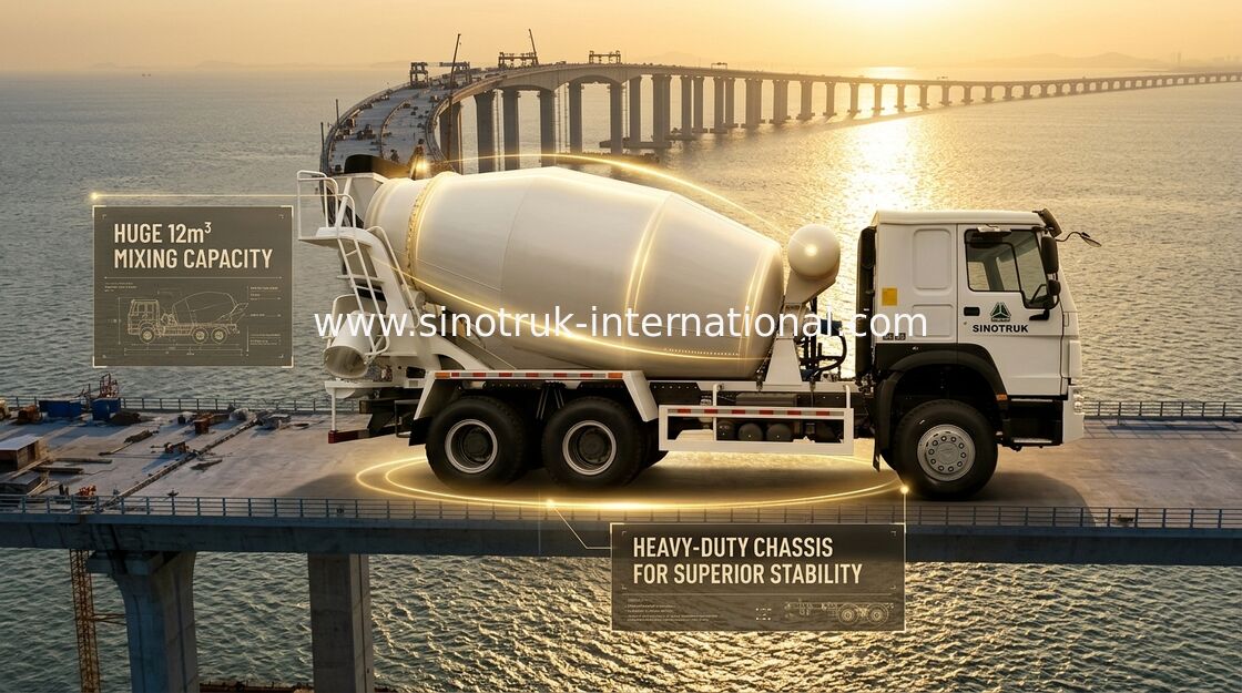 10-20CBM SINOTRUK HOWO συγκεκριμένων αναμικτών κατασκευή 340Hp φορτηγών 6 X 4 ευρο- 2