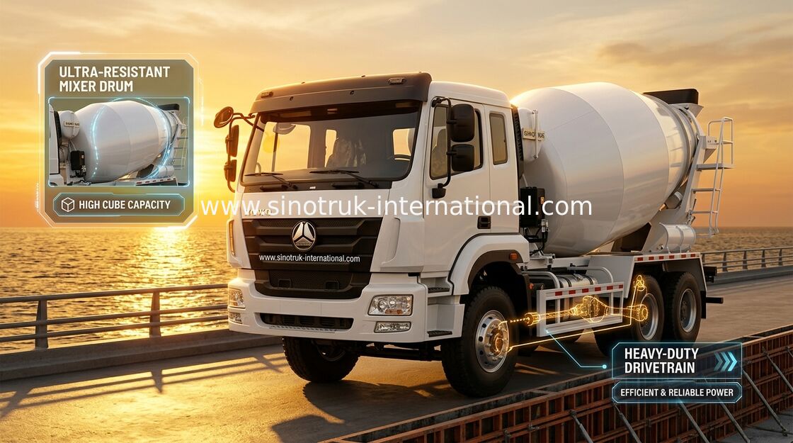 Φορτηγό Euro2 290HP 6X4 ZZ5255GJBM3846B1 αντλιών συγκεκριμένων αναμικτών SINOTRUK HOHAN