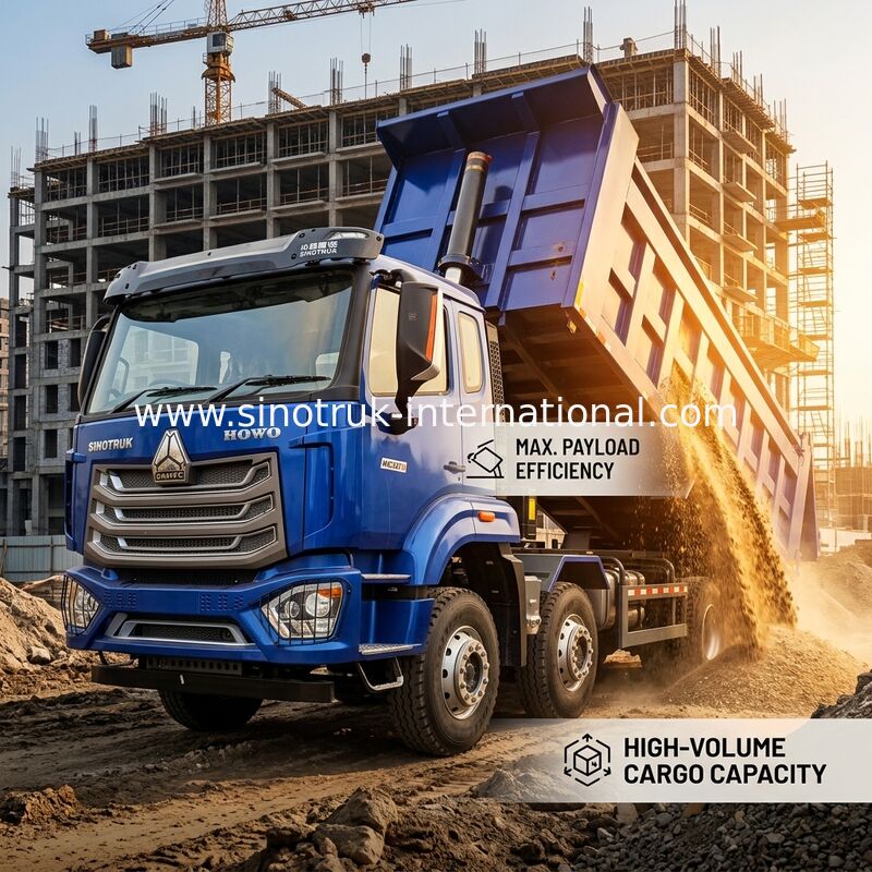 HW19710 Μεταφοράς HOWO NX Καμιόνι για ορυχεία και εργασίες κατασκευής