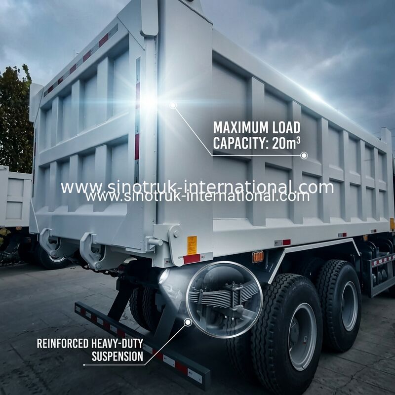 SINOTRUK HOWO 400HP Αμαξοστοιχία απορριμμάτων για την κατασκευή Α7 Στρατιωτικό φως προειδοποίησης προφυλάκτη