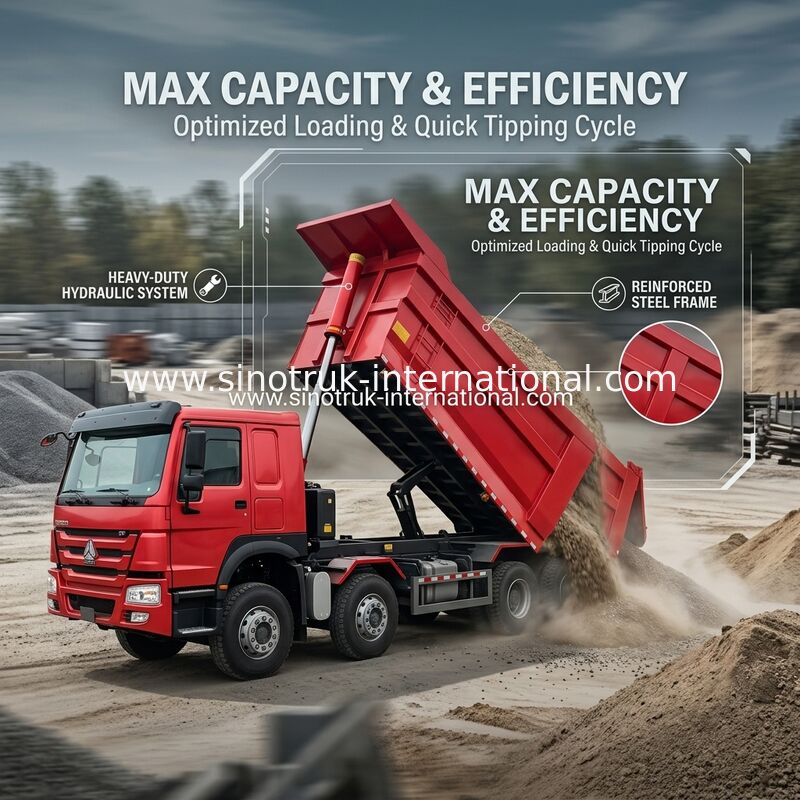 Τρακ SINOTRUK HOWO A7 8X4 για την κατασκευή ZZ3317V3567B1