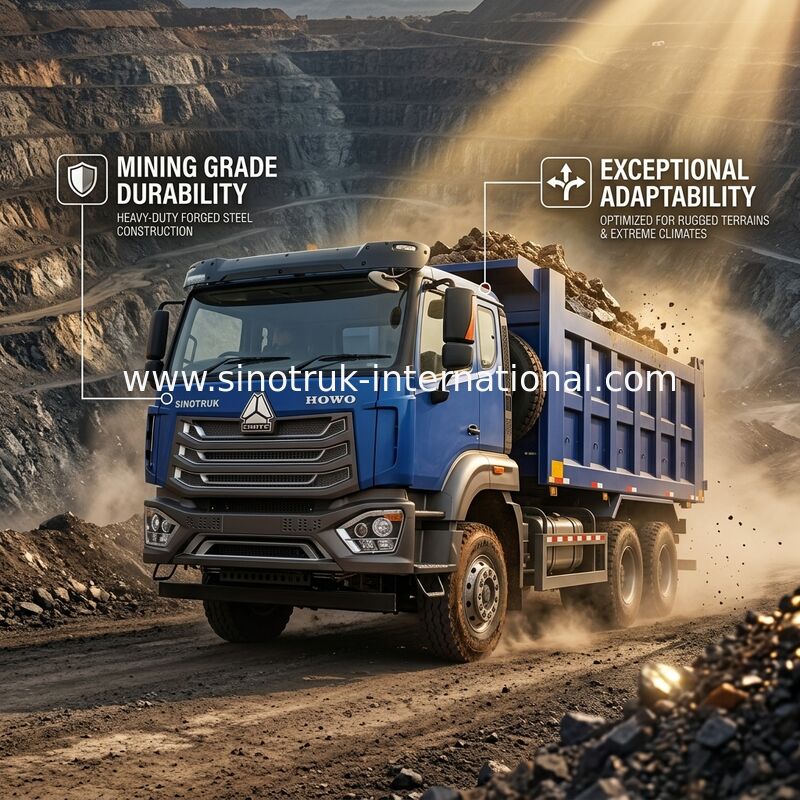 Τρακ SINOTRUK HOHAN 371HP 10 τροχών LHD 40 τόνων 20-30CBM ZZ3317N356JB1