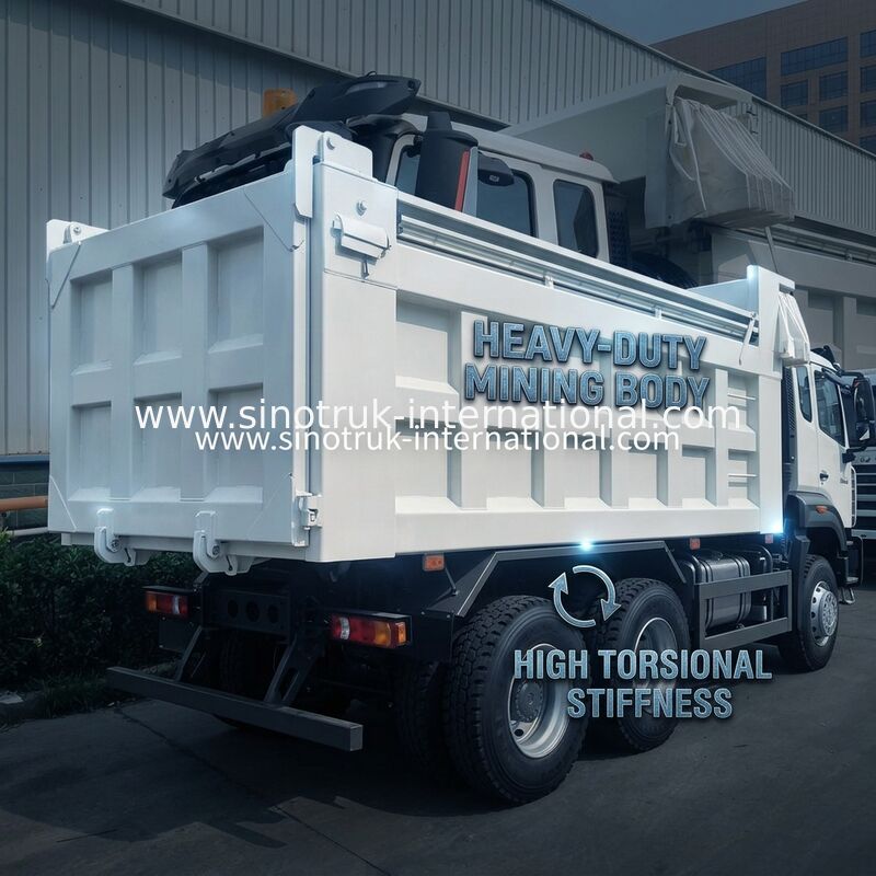 Σινοτρούκ Νεοσύστατο 6 × 4 Nx 20CBM Λευκό με αυτόματη σανίδα