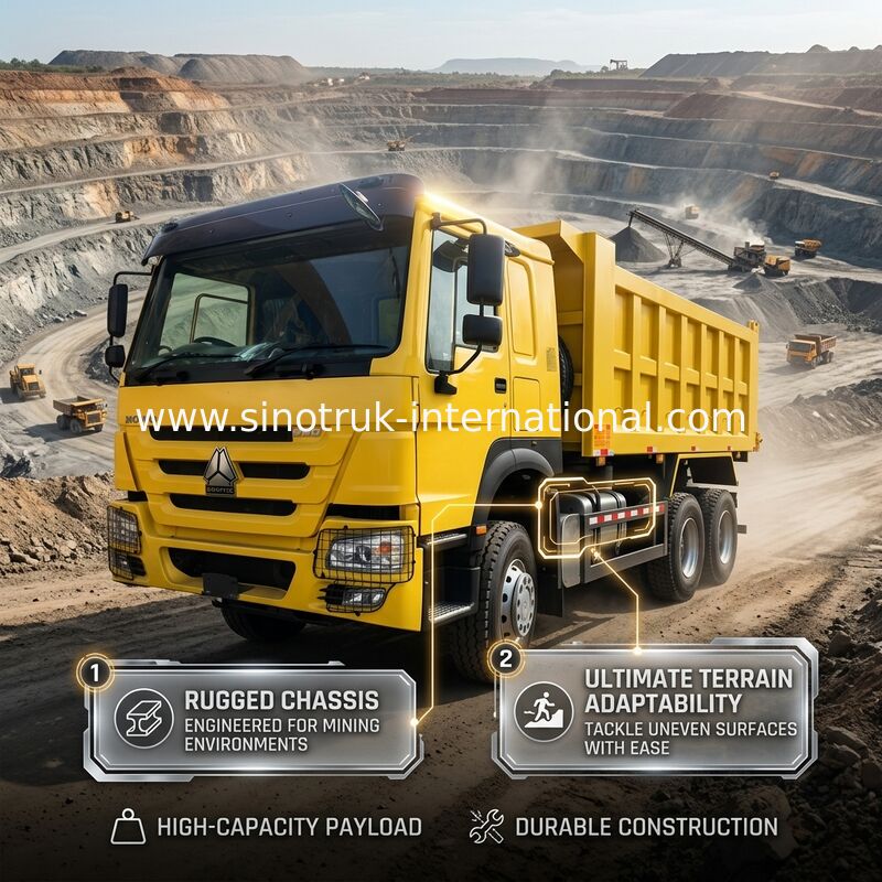 Sinotruk Howo Τρακ Weichai 380Hp 10 τροχούς 6 × 4 Rhd 20CBM
