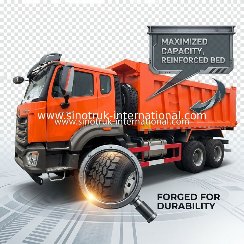 Σινοτρούκ Χόχαν Τρακ Ν7 6 × 4 10 τροχούς 380HP Lhd ή Rhd