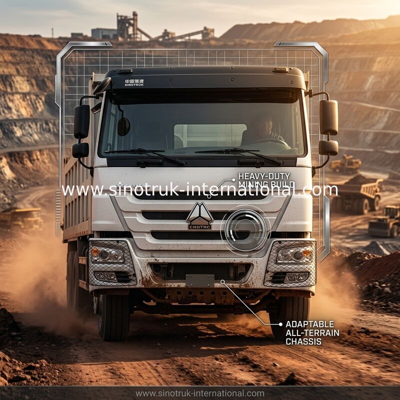Tipper SINOTRUK HOWO φορτηγό απορρίψεων 6×4 400HP 20CBM άσπρο LHD 10Wheels