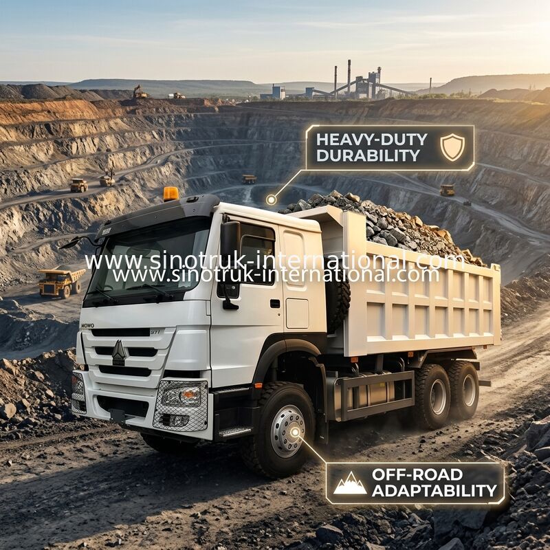 Tipper SINOTRUK HOWO φορτηγό απορρίψεων LHD 6×4 371HP 20CBM