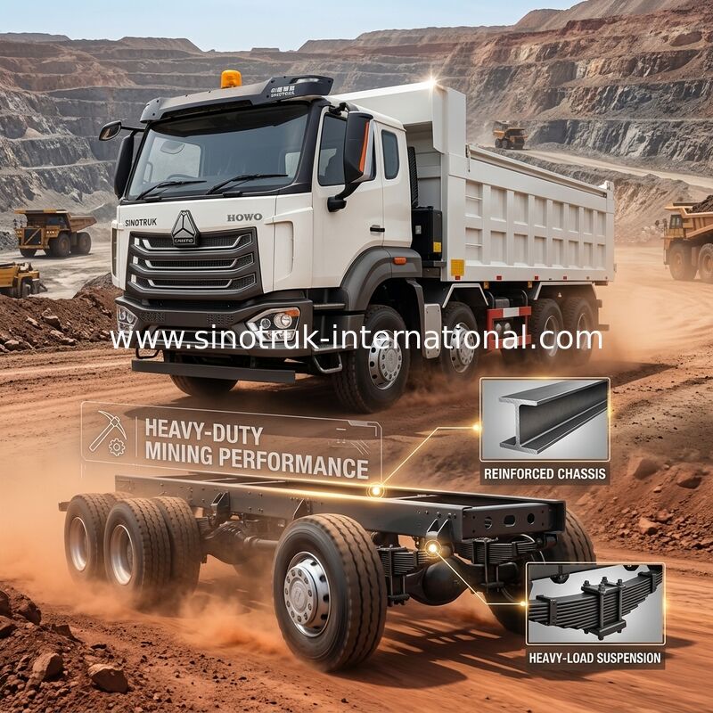 Tipper Howo Sinotruk φορτηγό απορρίψεων ολοκαίνουργιο 380Hp Rhd 12Wheels 8 × 4