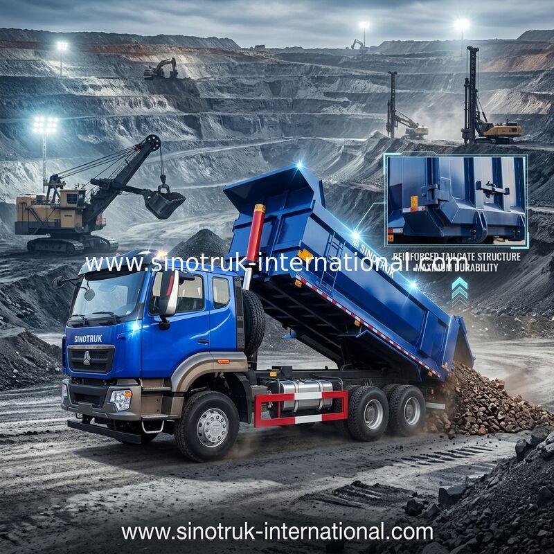SINOTRUK HOWO Τρακ 6 × 4 10 τροχών RHD 380HP U Type One Προειδοποιητικό φως