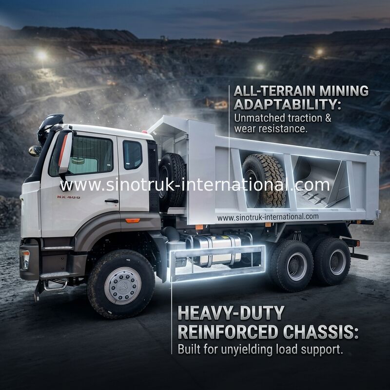 Tipper Howo Sinotruk φορτηγό απορρίψεων νέο NX 10Wheels 400Hp 6 μεταλλεία × 4