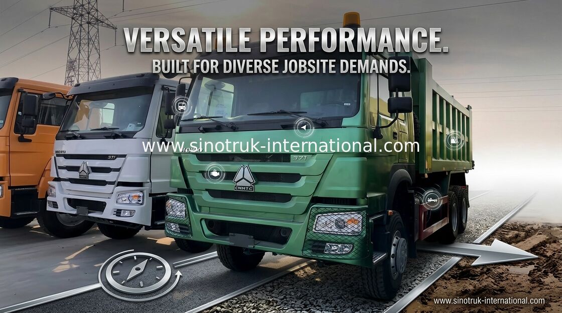 Tipper το φορτηγό 6x4 SINOTRUK 10 κυλά HOWO ZZ3257N3647A 30 τόνοι 16 - 18 CBM