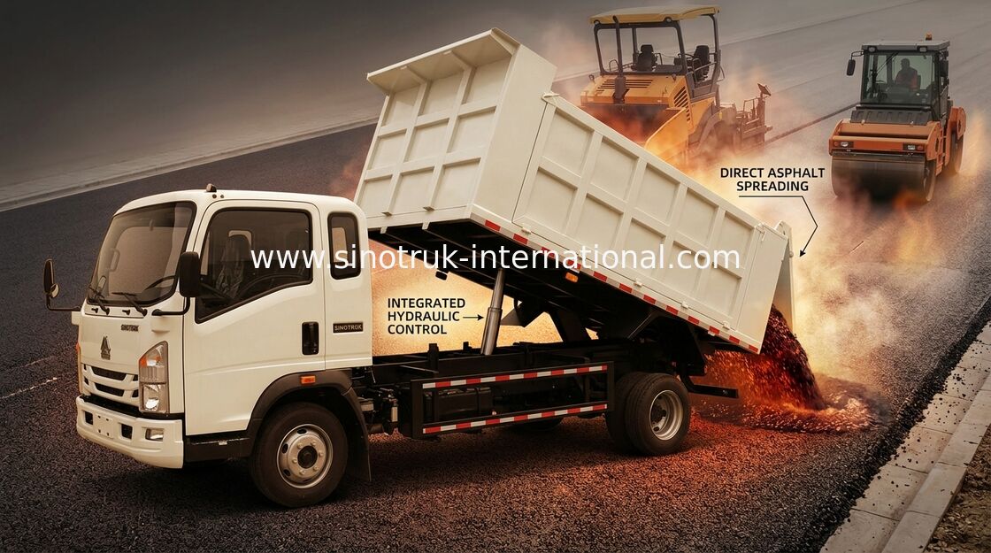 4×2 Rhd 8 Tipper εκφορτωτών τόνοι φορτηγών 116hp για τη χρησιμοποίηση μεταλλείας