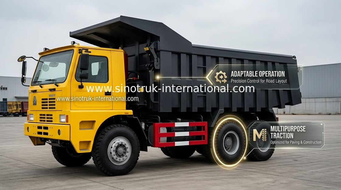 70 Tipper μεταλλείας HOWO απορρίψεων φορτηγών 6X4 371HP υψηλής αντοχής χάλυβα τόνοι σώματος φορτίου