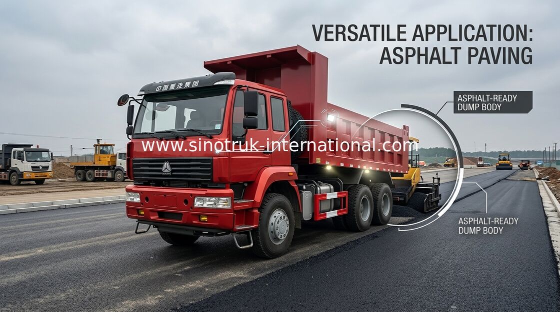 SINOTRUK χρυσό Tipper πριγκήπων φορτηγό 290 HP 10 - βαρύ φορτηγό απορρίψεων 25CBM ZZ3251M3241W