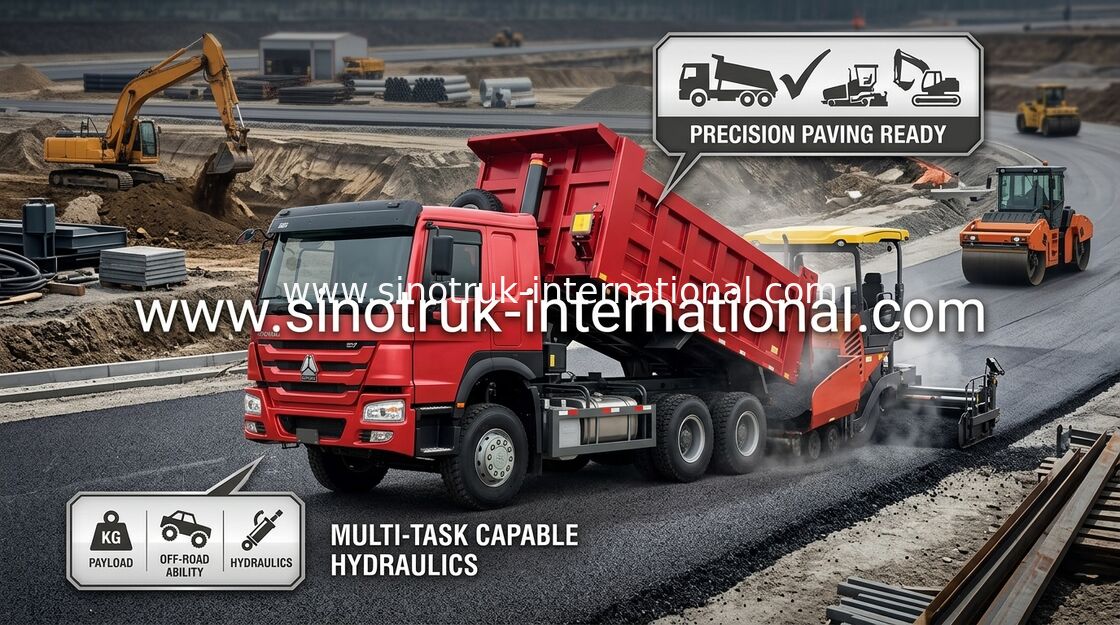 Tipper LHD 6X4 SINOTRUK HOWO απορρίψεων μπροστινή ανύψωση μηχανών HYVA φορτηγών ευρο- 2 336HP