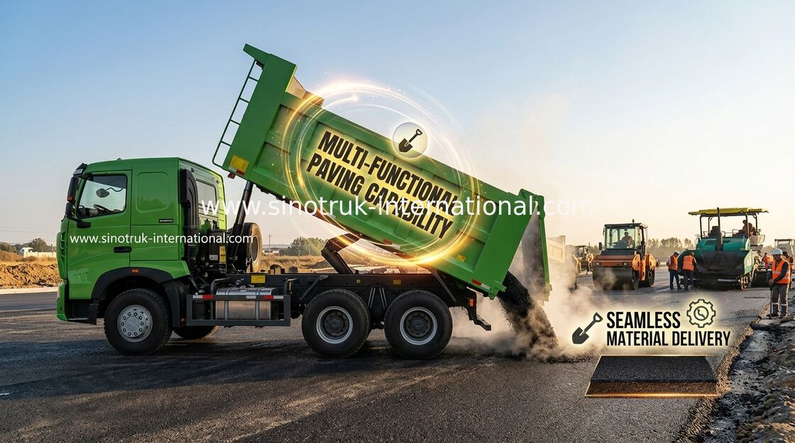 Ηλεκτρονικό βασικό Tipper φορτηγό απορρίψεων SINOTRUK HOWO ευρο- 2 τυποποιημένο WD615.47 μηχανή 371 HP