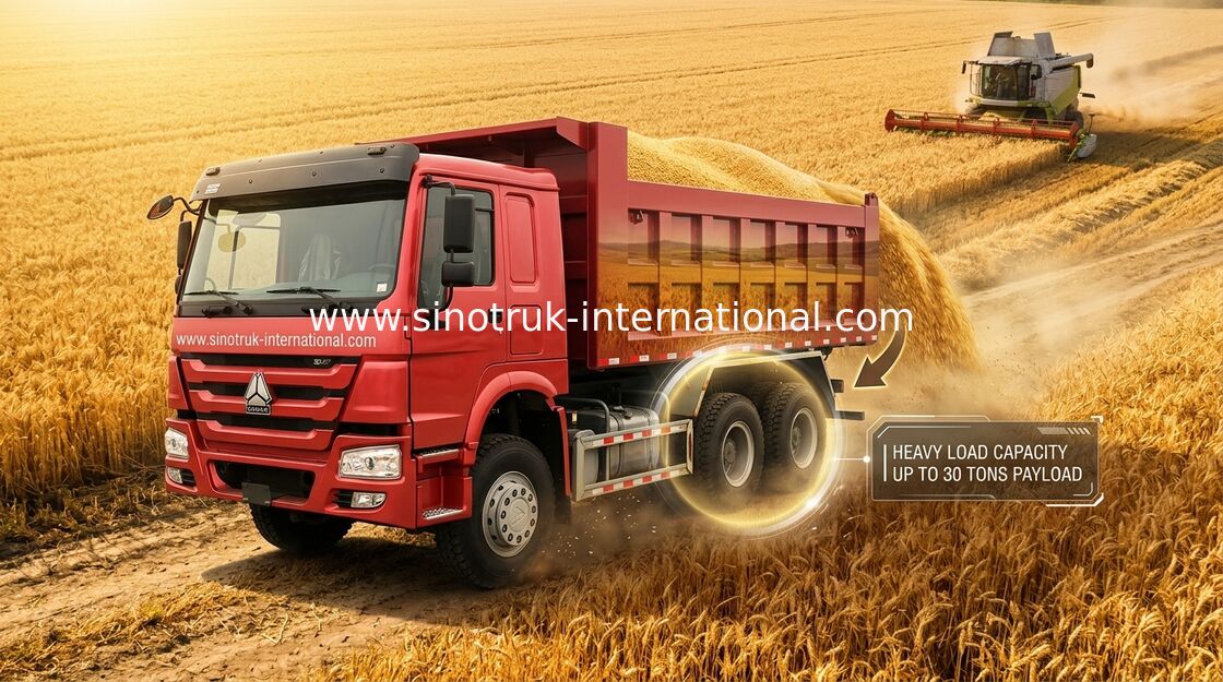 Tipper τύπων Drive RHD 6X4 φορτηγό απορρίψεων, φορτηγό απορρίψεων Sinotruk Howo 6x4