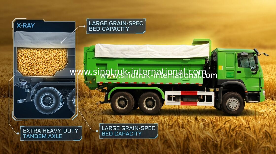 Tipper CNHTC HOWO φορτηγό απορρίψεων ZZ3257N3447A1 25 - 40 τόνοι για τη μεταλλεία/τις δημοτικές εργασίες