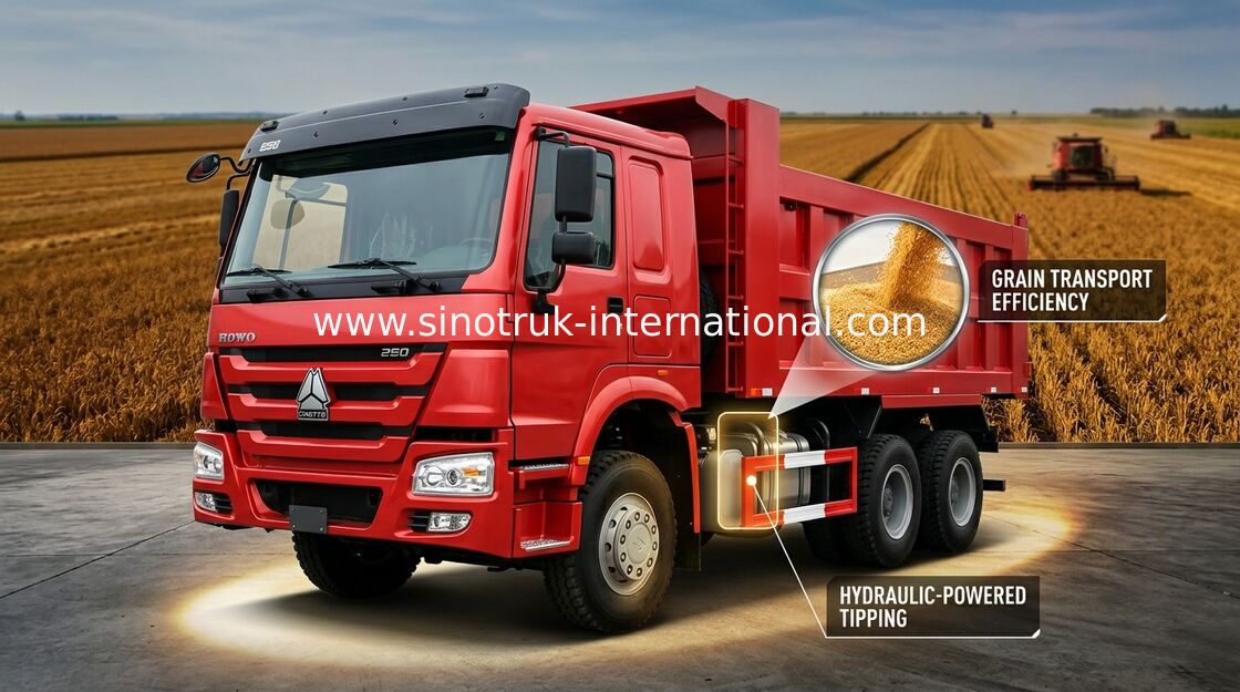 Tipper SINOTRUK HOWO φορτηγό απορρίψεων με την καμπίνα 4 σύνολο σημείου - επιπλέουσα αναστολή αέρα