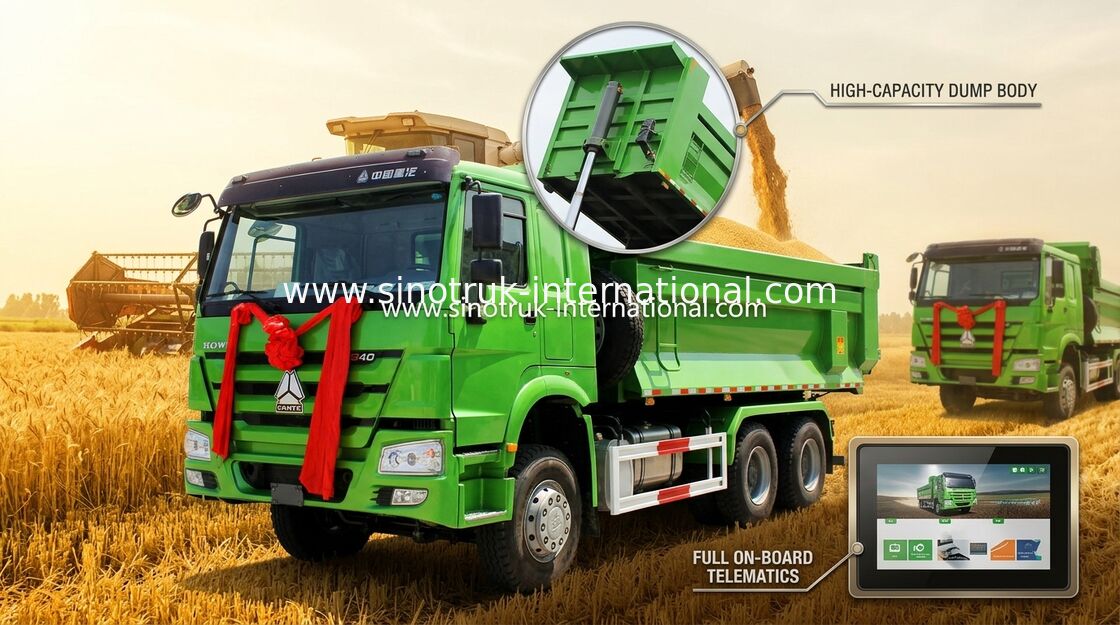 Tipper δομικού υλικού φορτηγό απορρίψεων 266 HP - εμπορικό φορτηγό απορρίψεων 420 HP