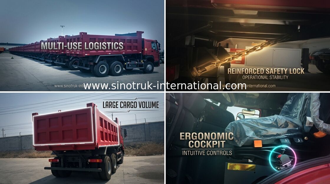 Ευρώ 3 Tipper μηχανών φορτηγό απορρίψεων HC16 16 τόνοι 6 κύλινδρος σύμφωνα με την υδρόψυξη