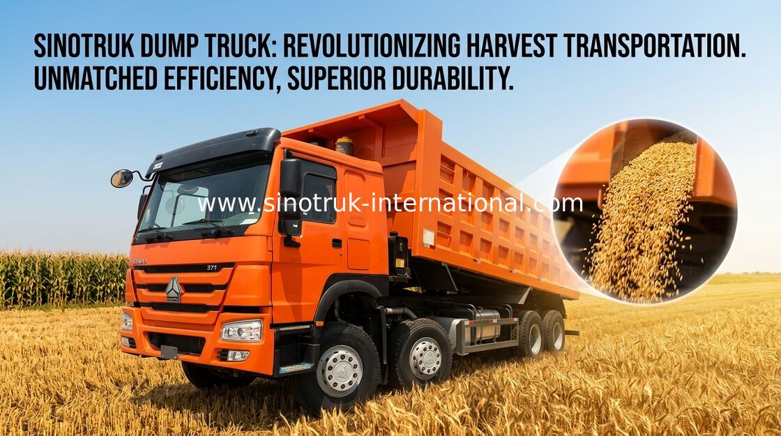 Φορτηγό απορρίψεων SINOTRUK HOWO 371HP 12 ρόδες LHD 31tons 20-30CBM ZZ3317N3867W