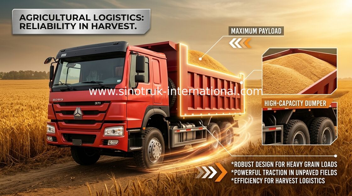 Tipper SINOTRUK HOWO φορτηγό απορρίψεων 371HP 8X4 LHD 31tons 20-30CBM ZZ3317N3567W