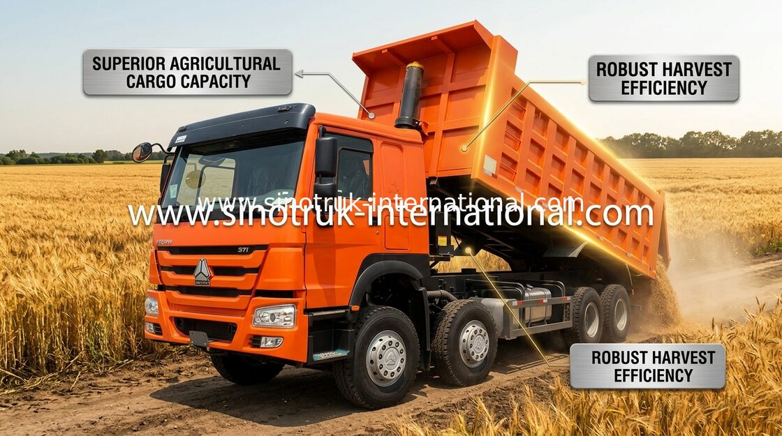 Tipper φορτηγό SINOTRUK HOWO 371HP 12 ρόδες LHD 31 τόνοι 20-30CBM ZZ3317N3567W