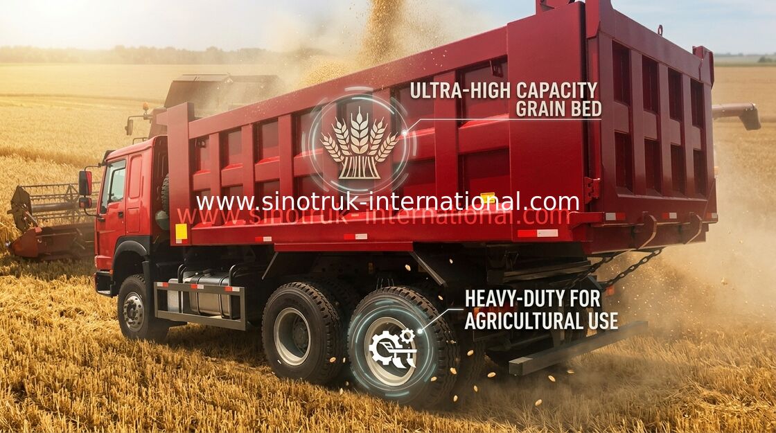 Φορτηγό απορρίψεων LHD 6X4 SINOTRUK HOWO με το ΜΊΝΙ φορέα μηχανή 30 - 40 τόνου WD615.47