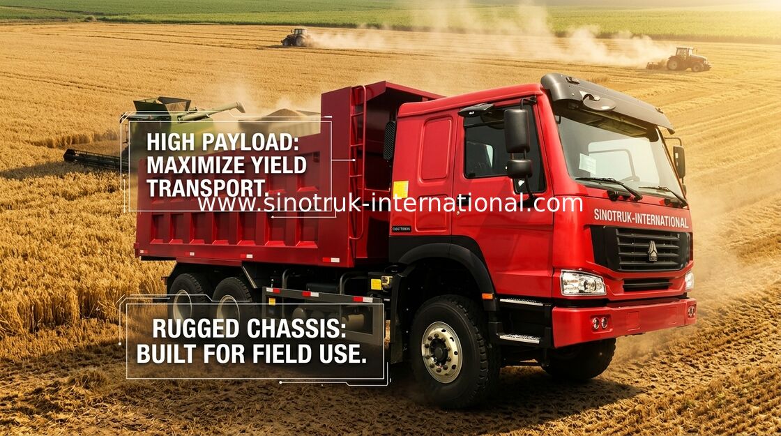Tipper Howo Sinotruk φορτηγό απορρίψεων 6X4 RHD 371HP 25 τόνος 10-25CBM ZZ3257N3647A