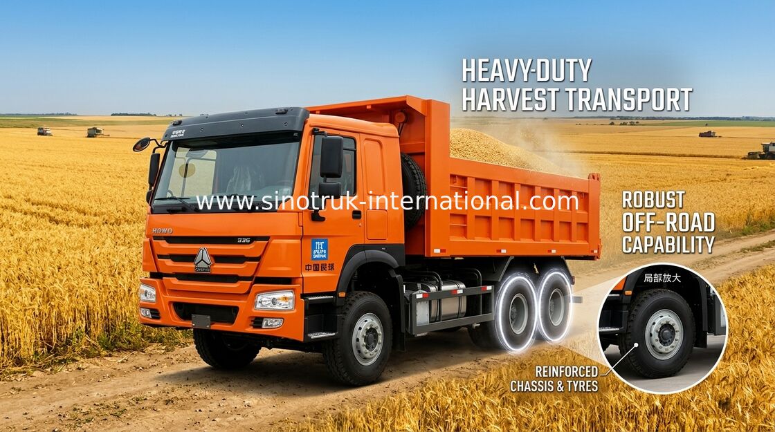 371HP 10 ικανότητα φορτηγών απορρίψεων πολυασχόλων 30 - 40 Τ 75 μικρή κατανάλωση καυσίμων Km/H
