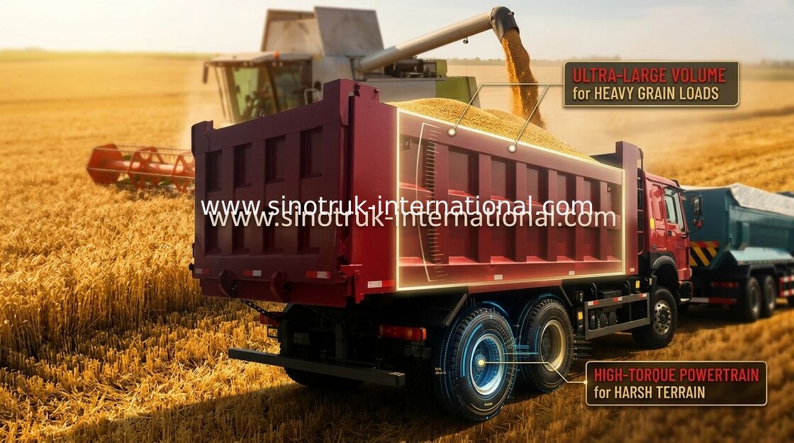 Tipper Howo Sinotruk φορτηγό απορρίψεων 6X4 LHD 371HP 25 τόνος 10-25CBM ZZ3257N3647A
