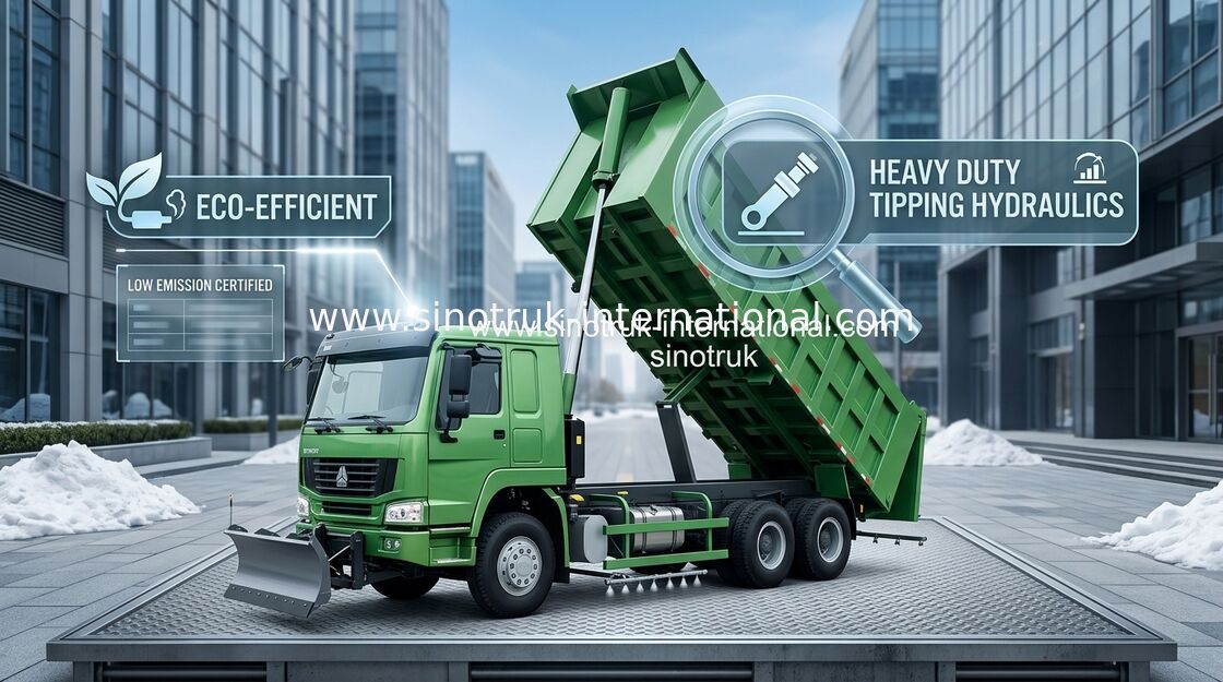 Tipper SINOTRUK HOWO φορτηγό απορρίψεων 371HP 8X4 LHD 31-60tons 20-30CBM ZZ3317N3867W