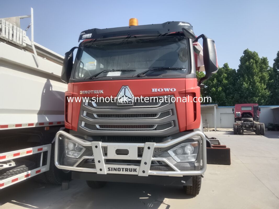 Sinotruk NX Tiper Dump Truck με κινητήρα 371HP, χωρητικότητα 40-50T και 8×4 κίνηση για βαριά μεταφορά κόκκινο