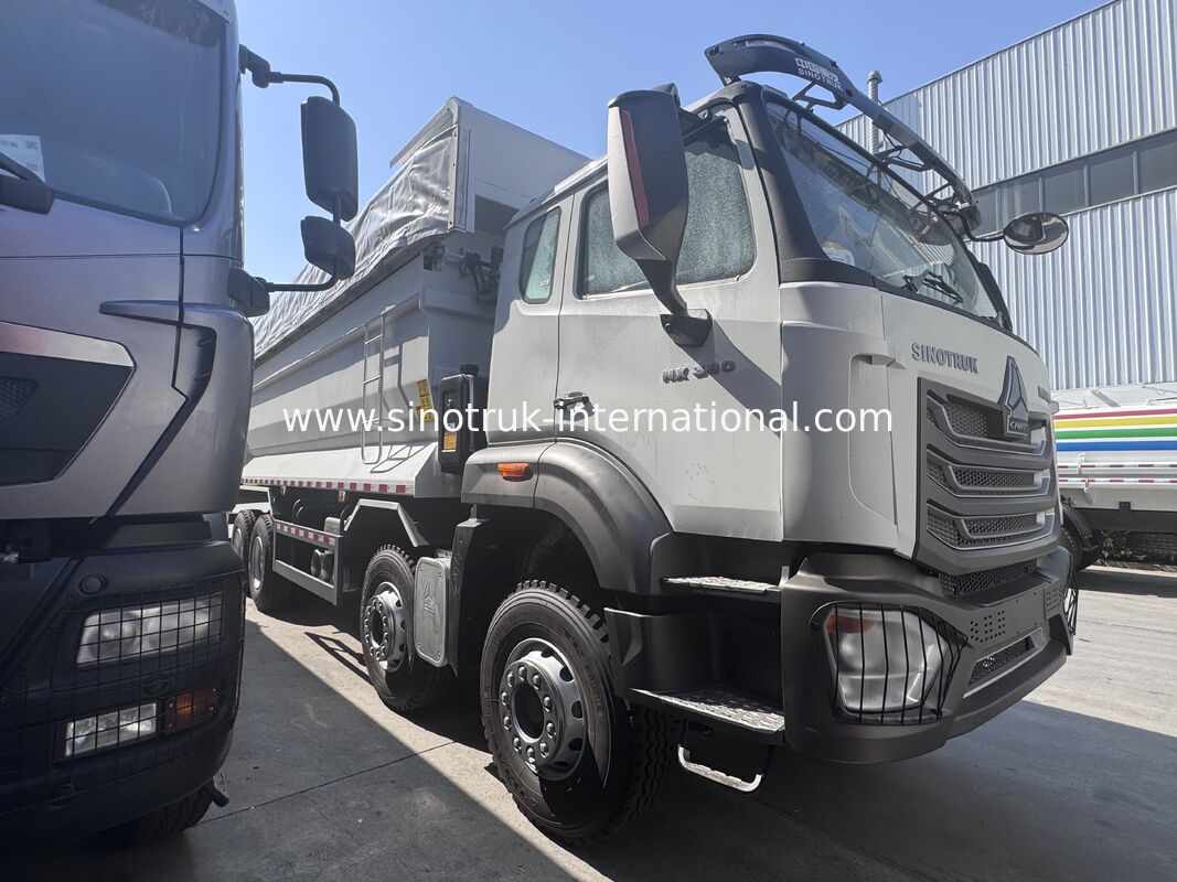 SINOTRUK HOWO NX Cab Tipper Dump Truck 380HP 6X4 Ένα προειδοποιητικό φως με μια σανίδα