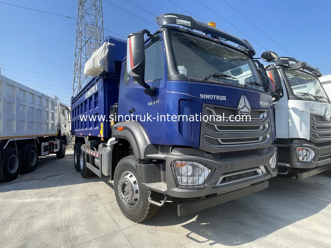 Ανατρεπόμενο φορτηγό HOWO-NX με κινητήρα SINOTRUK 371 ίππων, ηλεκτρικό μουσαμά και βαρέως τύπου κιβώτιο φορτίου από μαγγάνιο