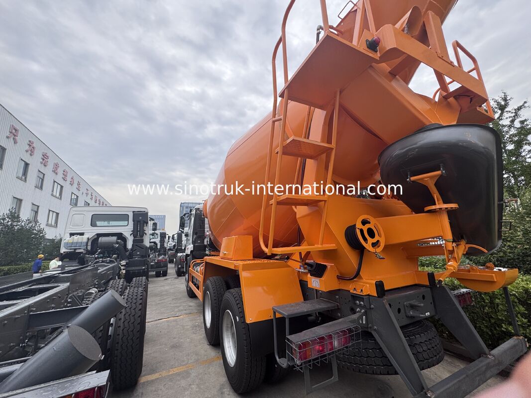 HOHAN SINOTRUK Concrete Mixer Truck 371HP White Euro II Customized color option