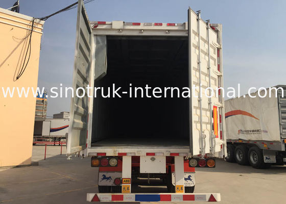 40 Feet Container Flatbed Semi Trailer Truck 2 Or 3 Axles 30-60 Tons 13m